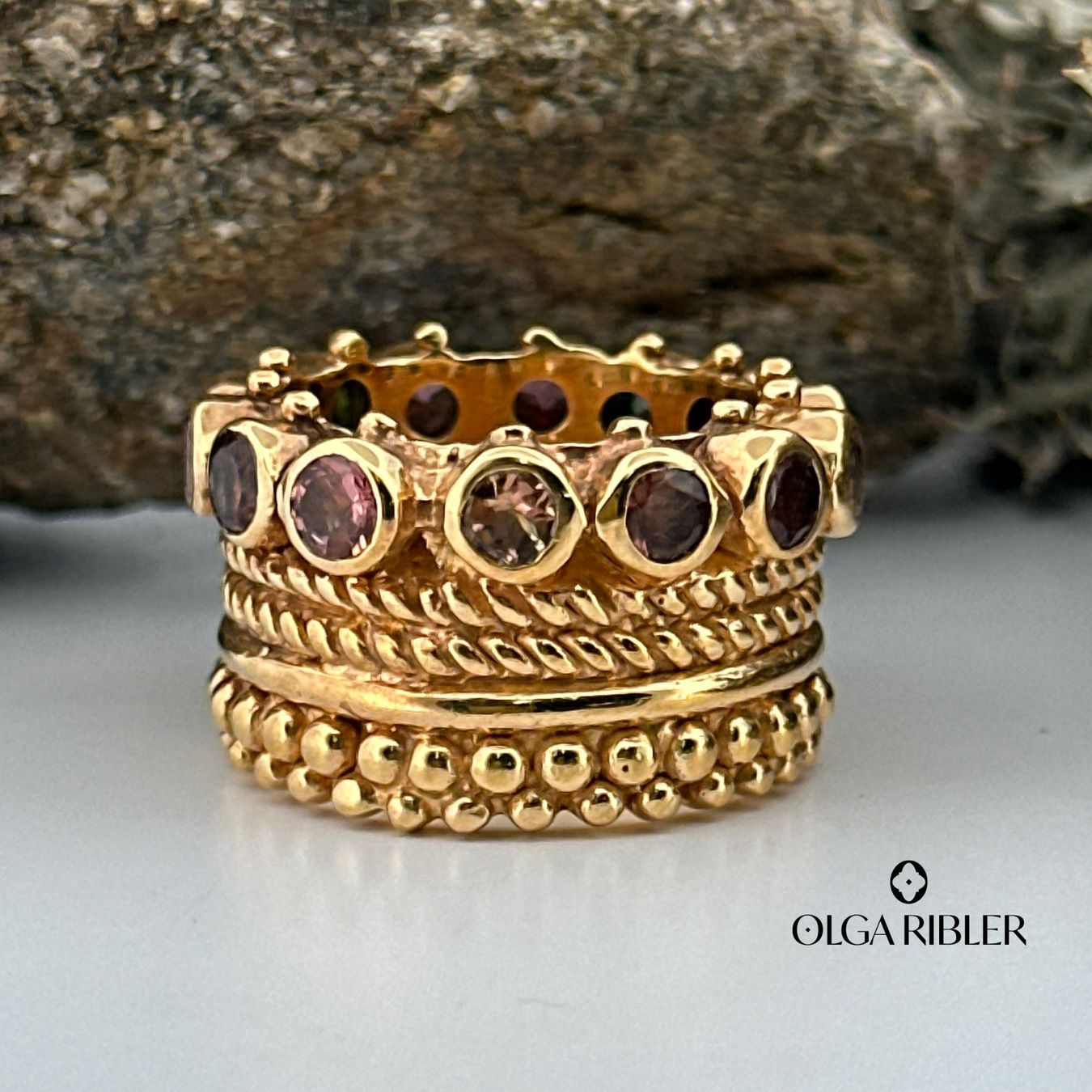 Olga Ribler Anelli: Statement Turmalin Silber Ring 925 Grösse 56 – Nuovo (secondo la descrizione) da Luzern venduto da Schmuckoutlet 1