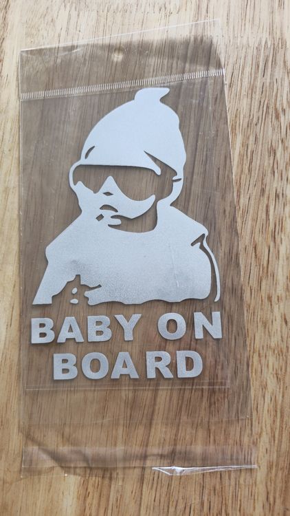 Baby On Board Aufkleber 20x20cm - Konturschnitt Auto Sticker