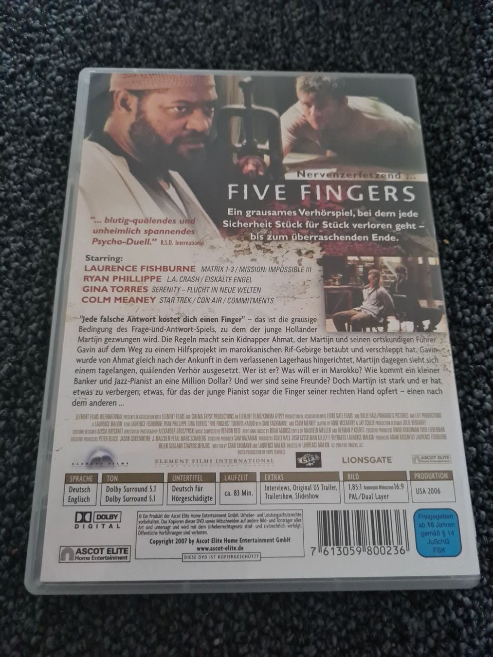 Tutti i DVDs: FIVE FINGERS (5592) – Usato da Ruswil venduto da Ruck.Zuck. 1