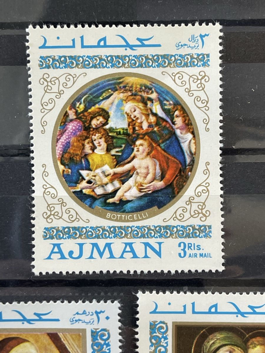 Tutti i francobolli: Briefmarken Ajman Botticelli 3 Ris. Air Mail, Top Zustand – Nuovo (secondo la descrizione) da Bern venduto da TamSham 3