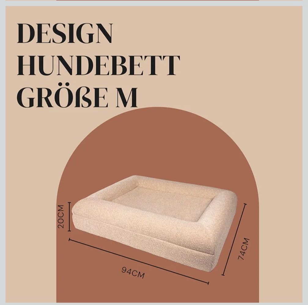 Cucce & Letti: NEW memory foam dog bed beige boucle fabric – Nuovo (secondo la descrizione) da Wilen b. Wollerau venduto da Amessa 2