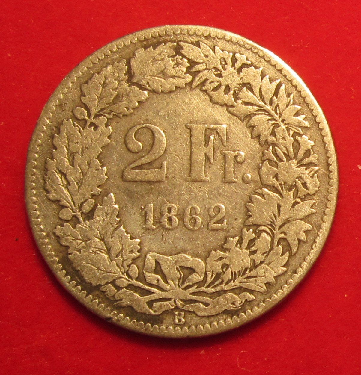 Tutti le monete: 2 Franken 1862 sitzende Helvetia – Usato da Allschwil venduto da Coinfreak