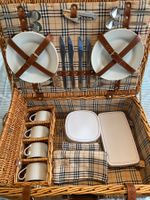 Sommer-Picknickkorb für 4 Personen, Top Zustand!