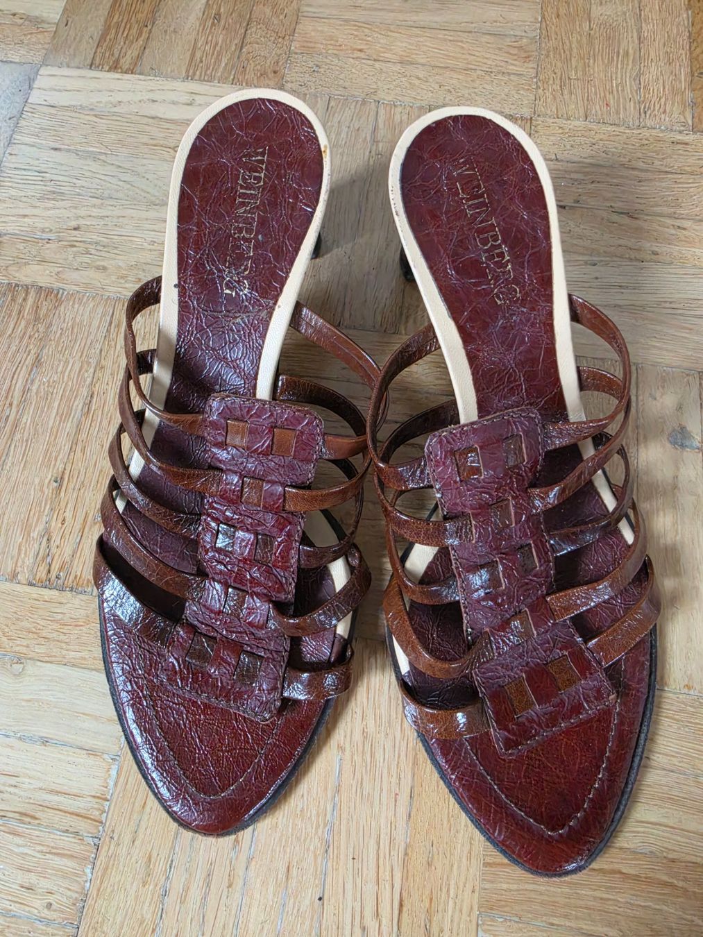 Scarpe da donna: Sandalen Weinberg echt Leder Gr. 38 – Usato da Stäfa venduto da flamingo_17 1
