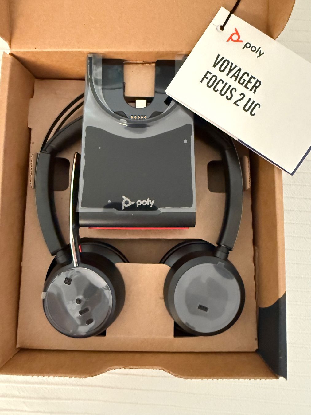 Cuffie: Poly Voyager Focus 2 - Bluetooth-Stereo-Headset - Neu – Nuovo e nell'imballaggio originale da Baden venduto da Polvere