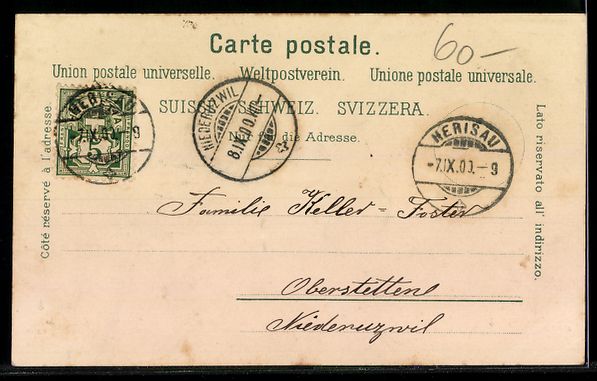 Cartoline postali: Litho Wildkirchli, Wirtschaft mit Ebenal – Usato da Berlin venduto da bartko-reher 1