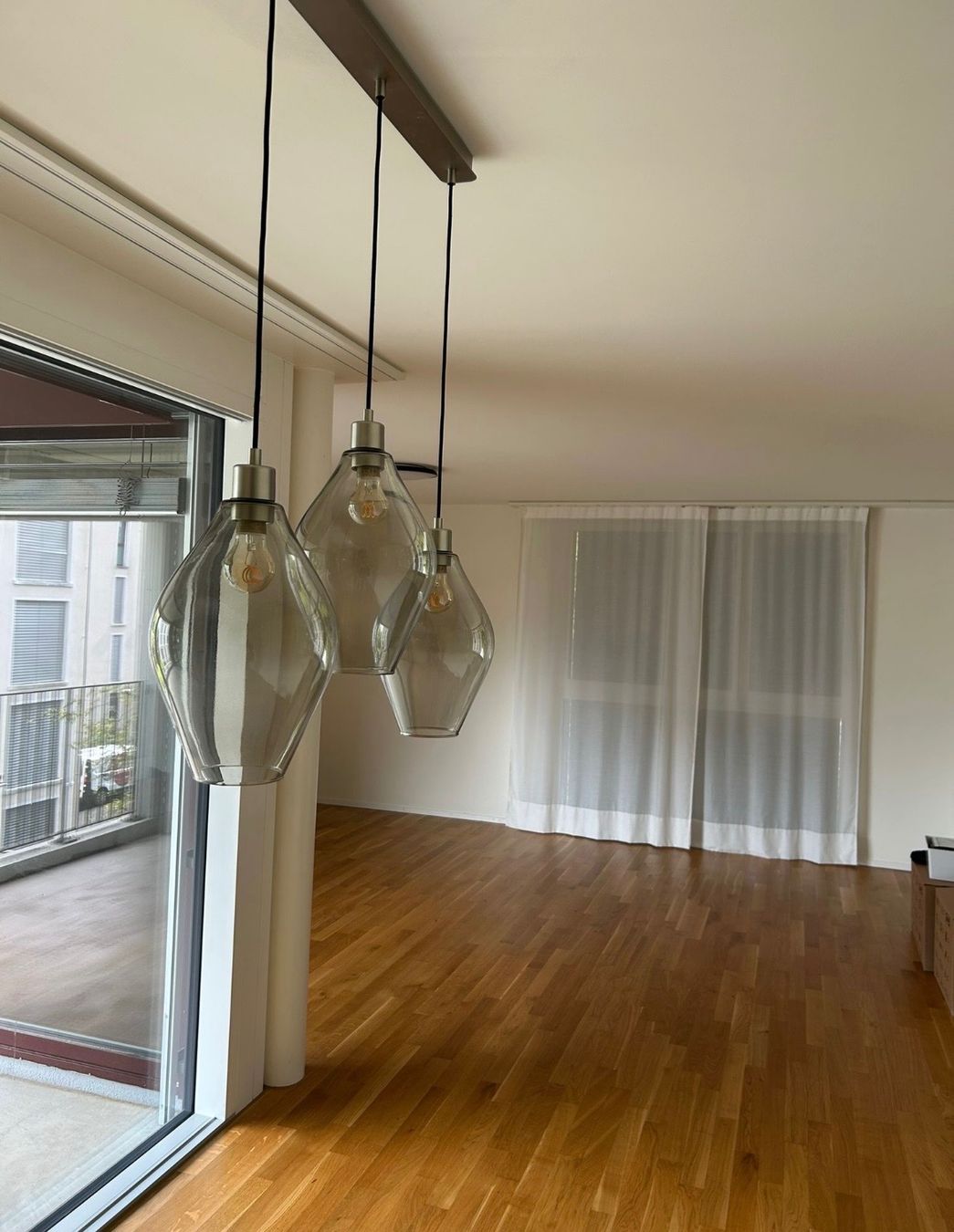 Ikea Lampadari & plafoniere: 3er-Pendelleuchte, Glas, IKEA-Elemente kombiniert – Usato da Meggen venduto da lou_bfg9