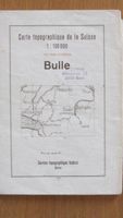 BULLE 1939 CARTE ATLAS KARTE SUISSE