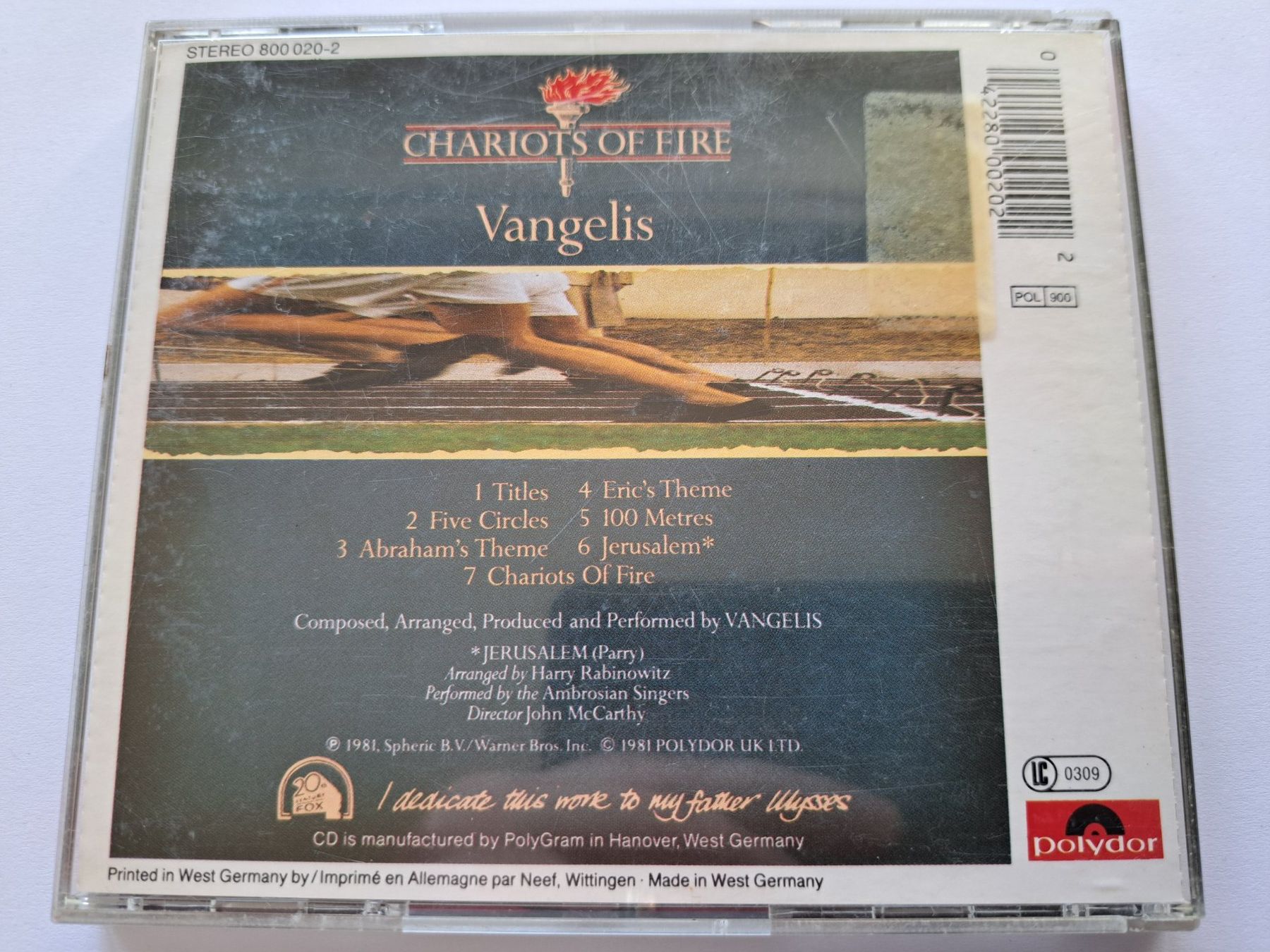 CDs: Cd Vangelis - Chariots of Fire – Gebraucht aus Pully von bro_n52j 1