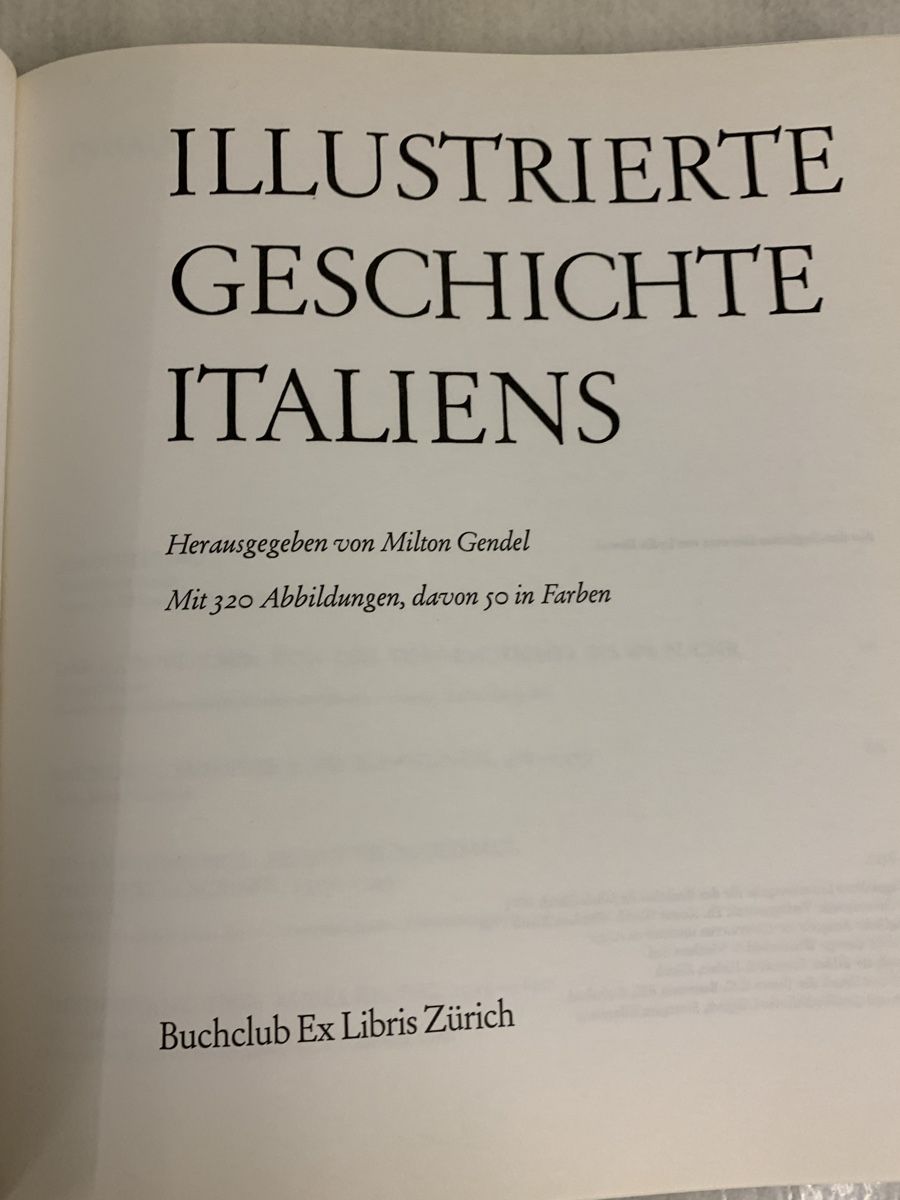 Bücher: Illustrierte Geschichte Italiens - 320 Abb. – Neu (gemäss Beschreibung) aus Erlenbach ZH von Ritschly 3