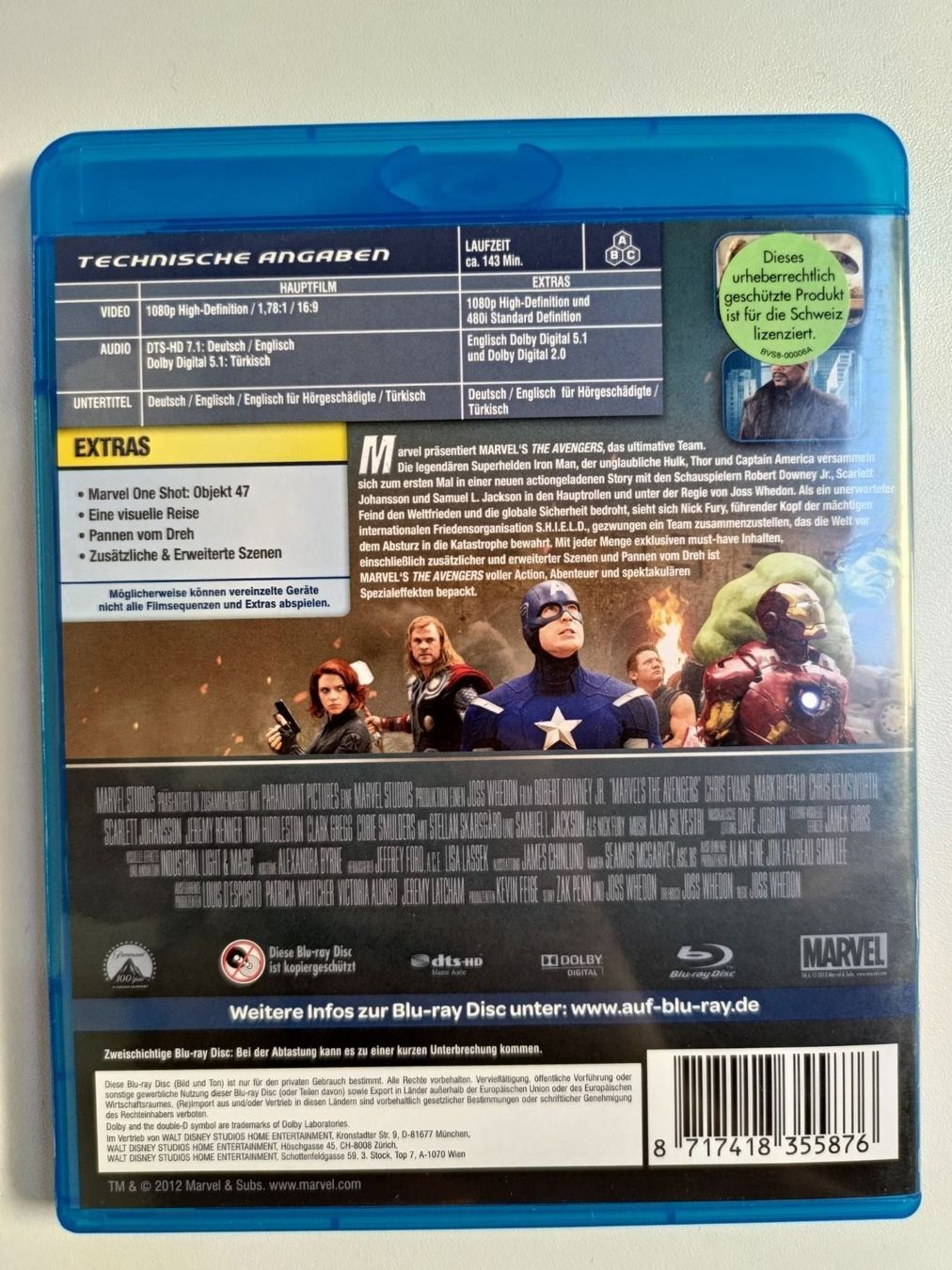 Alle DVDs: Marvel’s The Avengers – Gebraucht aus Liestal von Kratzilla 2