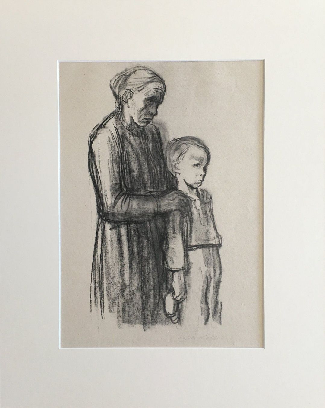 Grafica & Litografie: Käthe Kollwitz      "Kindergericht"     STRICHÄTZUNG – Usato da Nennigkofen venduto da juhit 2