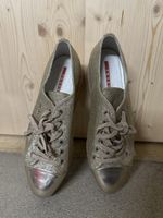 Prada Sneaker Gr. 41Gold Glitzer Top Zustand