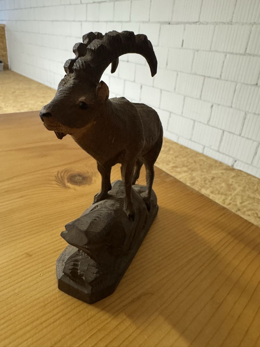 Figuren: Holz Steinbock geschnitzt Dekoration – Gebraucht aus Ibach von jansim 3