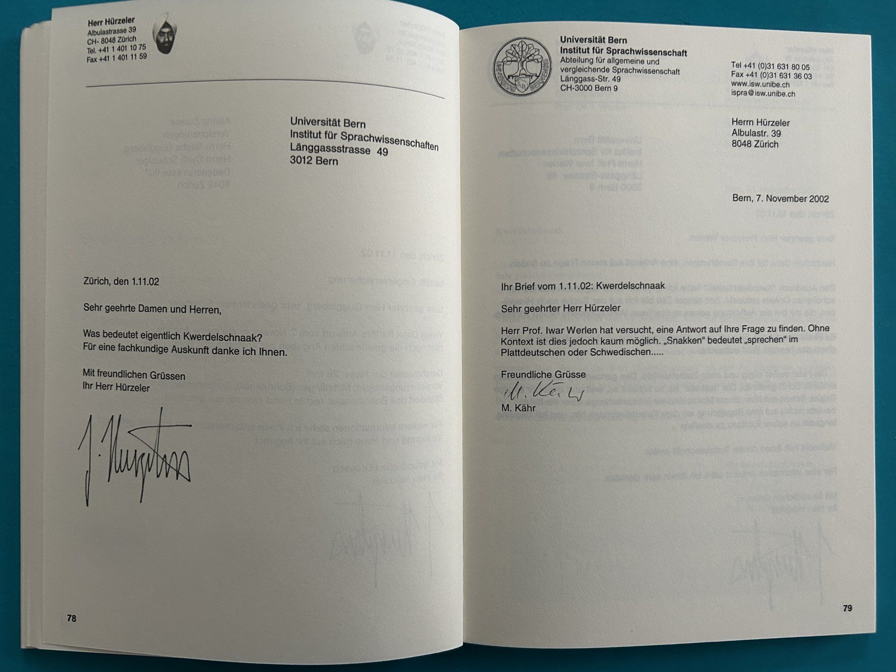Bücher: NONSENSBRIEFSAMMLUNG – Gebraucht aus Zürich von Domus09 4