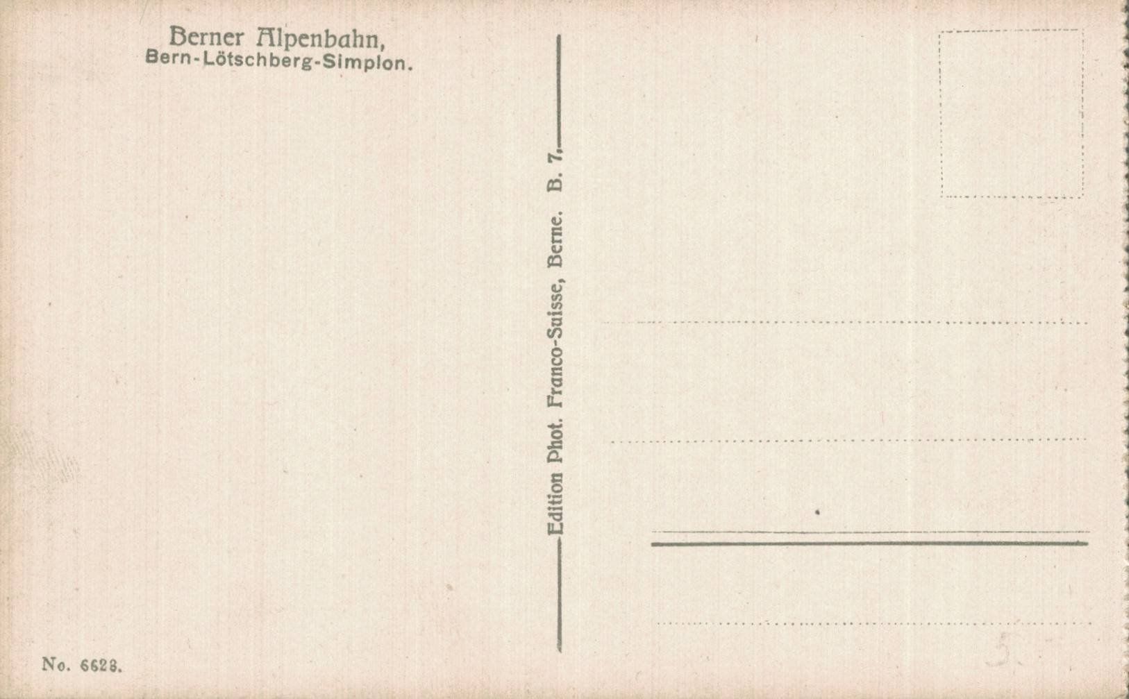 Cartoline postali: Eisenbahn, Lötschbergtunnel Goppenstein – Usato da Luzern venduto da Kartenansicht 1