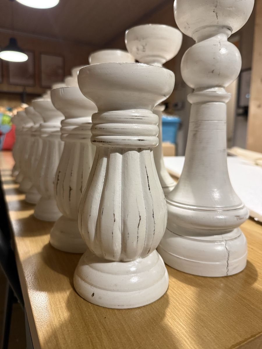 Portacandele: Kerzenständer shabby chic – Nuovo (secondo la descrizione) da Winterthur venduto da ElviraFici