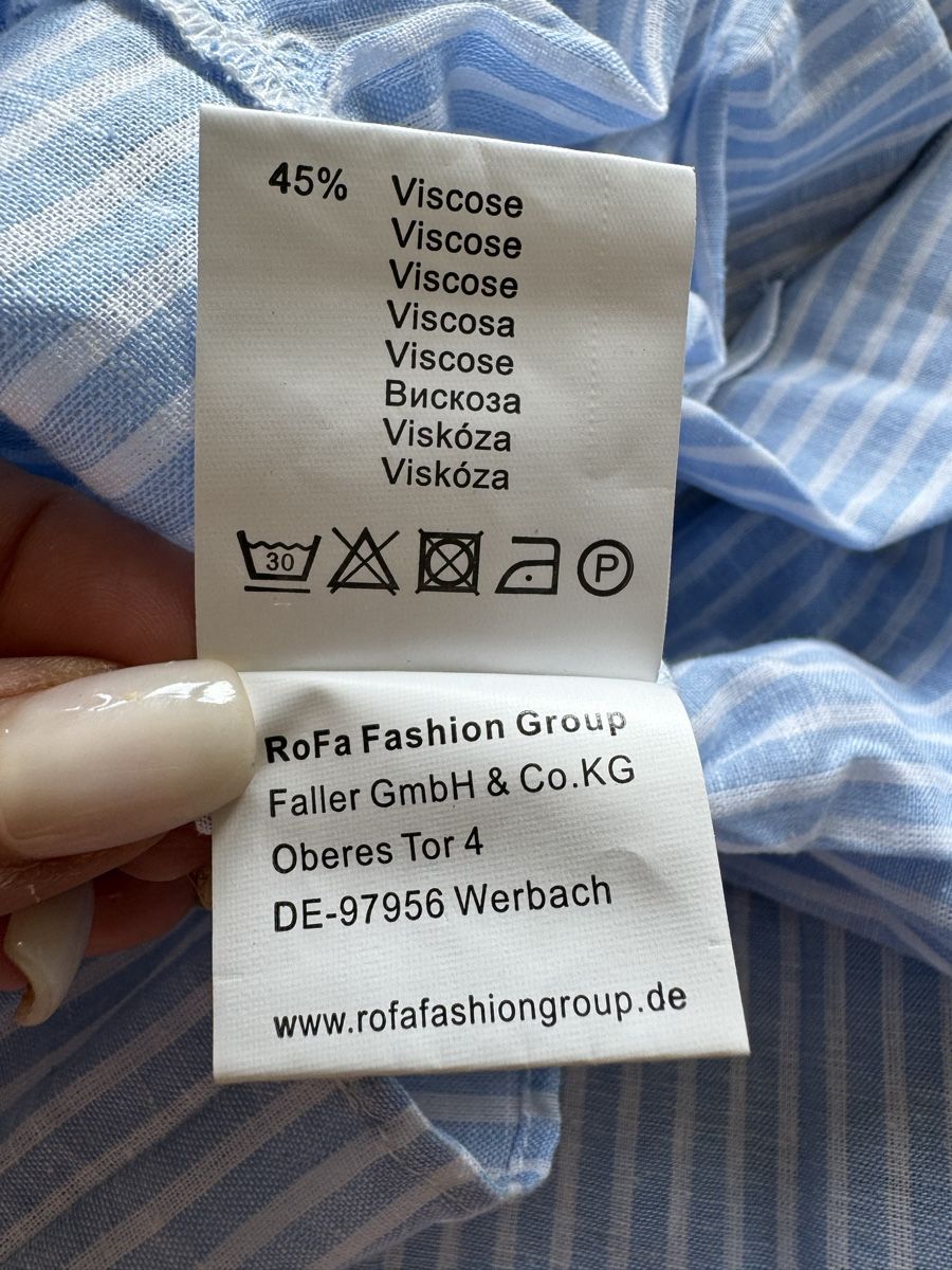 Vestiti: Robe WHITE LABEL, rayée bleu et blanc, taille 36/38 – Nuovo e nell'imballaggio originale da Morges venduto da sandy069 6