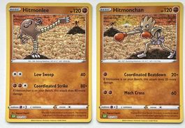 Pokemon Hitmonchan & Hitmonlee 2 Karten