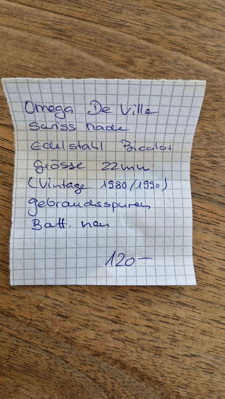 Omega Uhren: Damenuhr Omega de Ville – Gebraucht aus Hombrechtikon von kuckuck04 1