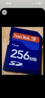 SD Speicherkarte SanDisk 256MB Zustand akzeptabel
