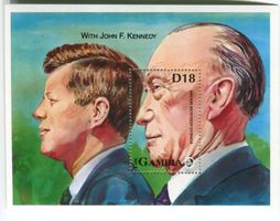 Block "Konrad Adenauer & John F. Kennedy". Gambia
