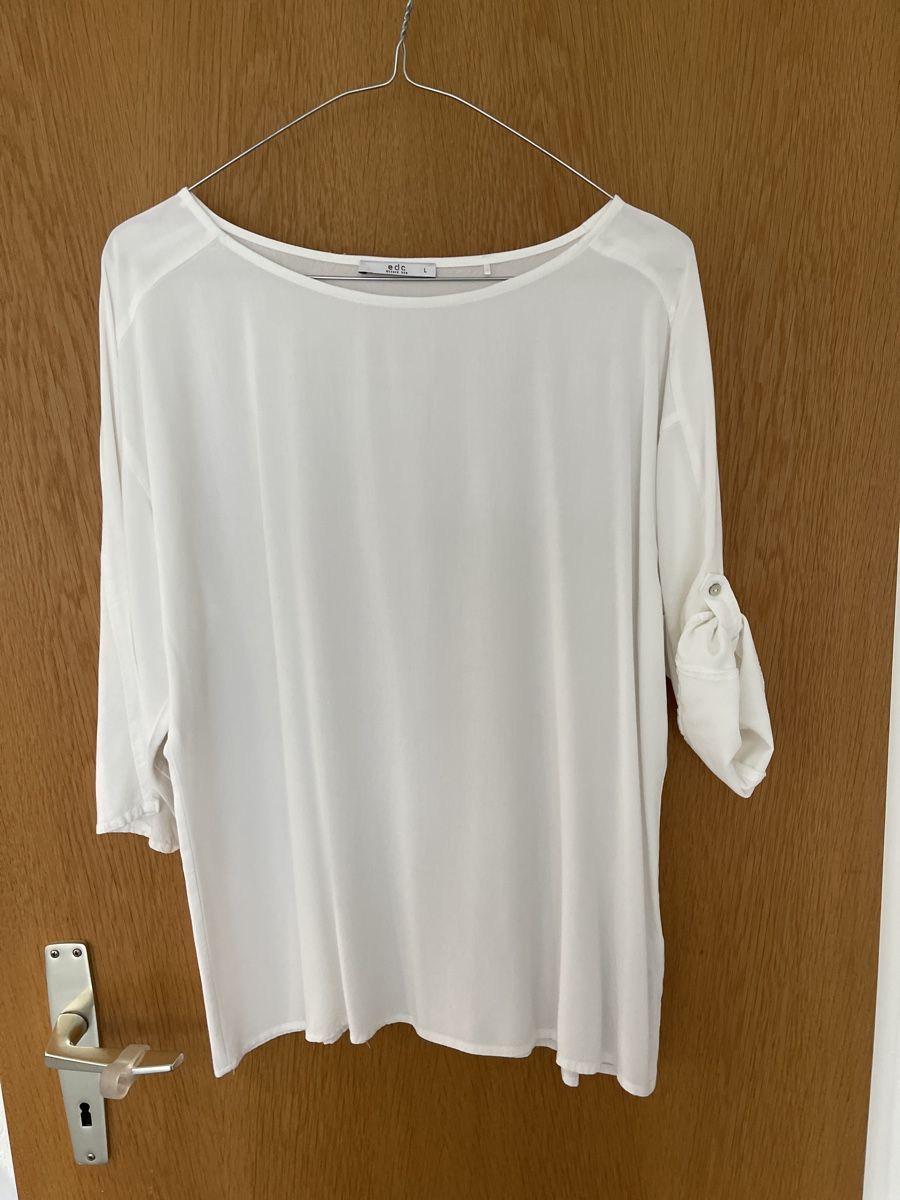 Esprit Camicette: Edc Bluse Gr. L Weiss Sommerlich luftig 3/4 Arm – Usato da Oberrieden venduto da Boccia1981