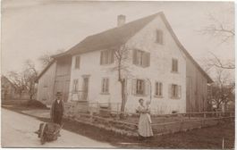 Landwirtschaft/Bauernfamilie/Güllebänne 1910 ZH/AG?