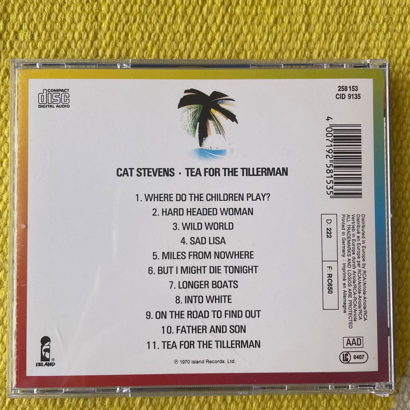 CD: CAT STEVENS-TEA FOR THE TILLERMAN – Usato da Rorschacherberg venduto da CD-Roli 1