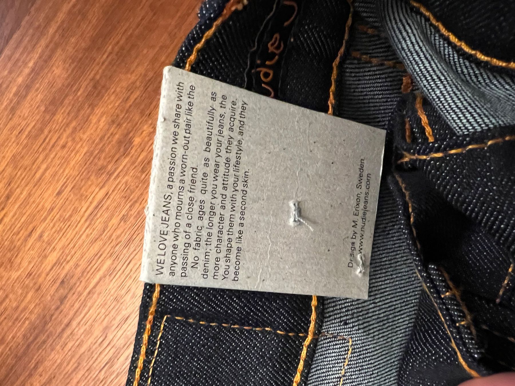 Nudie Jeans: Nudie Jeans AVERAGE JÖRG 31/32 – Nuovo e nell'imballaggio originale da Neuhausen venduto da mike.a. 4