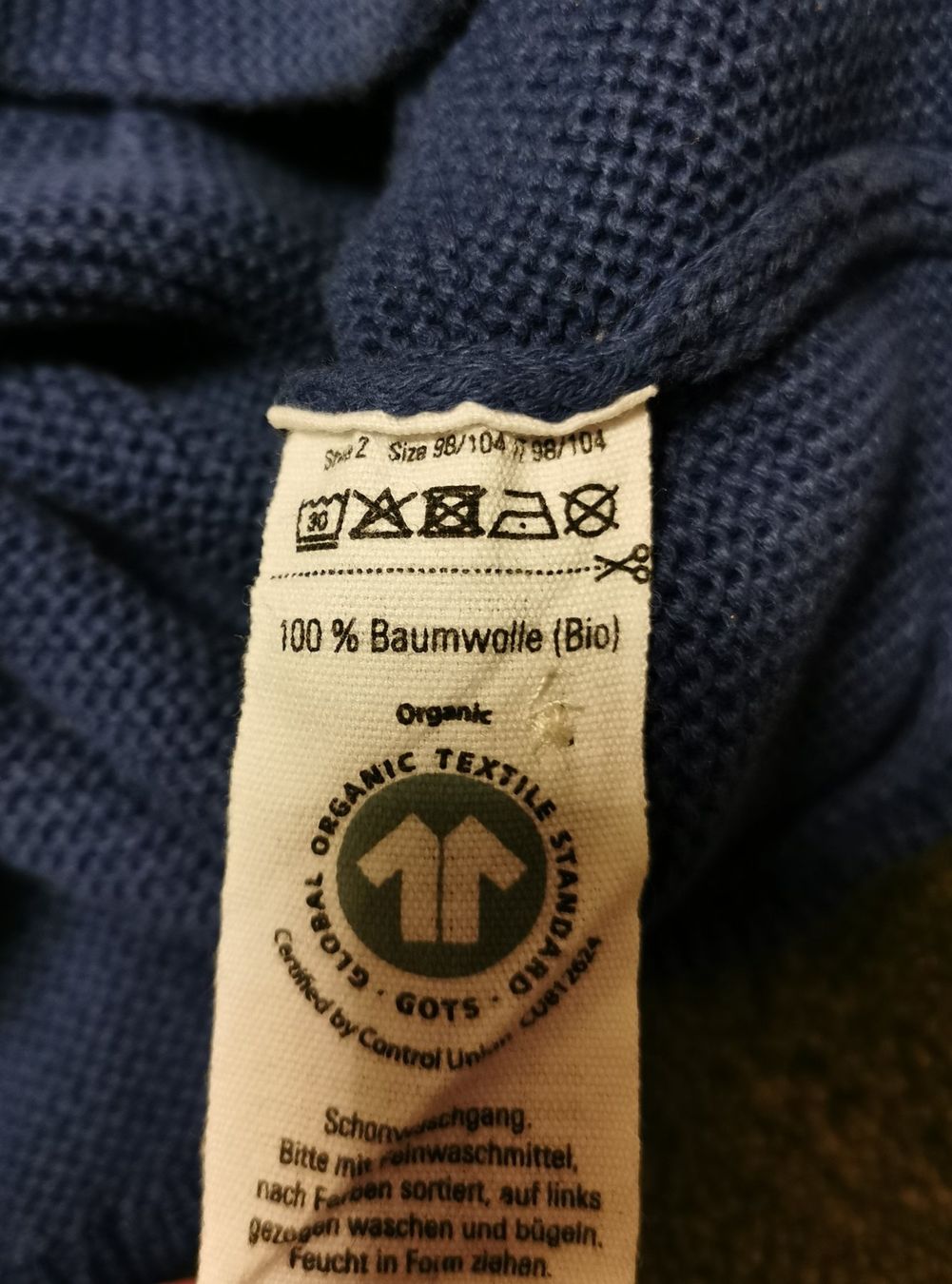 Jacken: Bio Baumwolle 100% Jacke Gr:98-104 – Gebraucht aus Seuzach von Tureda 2