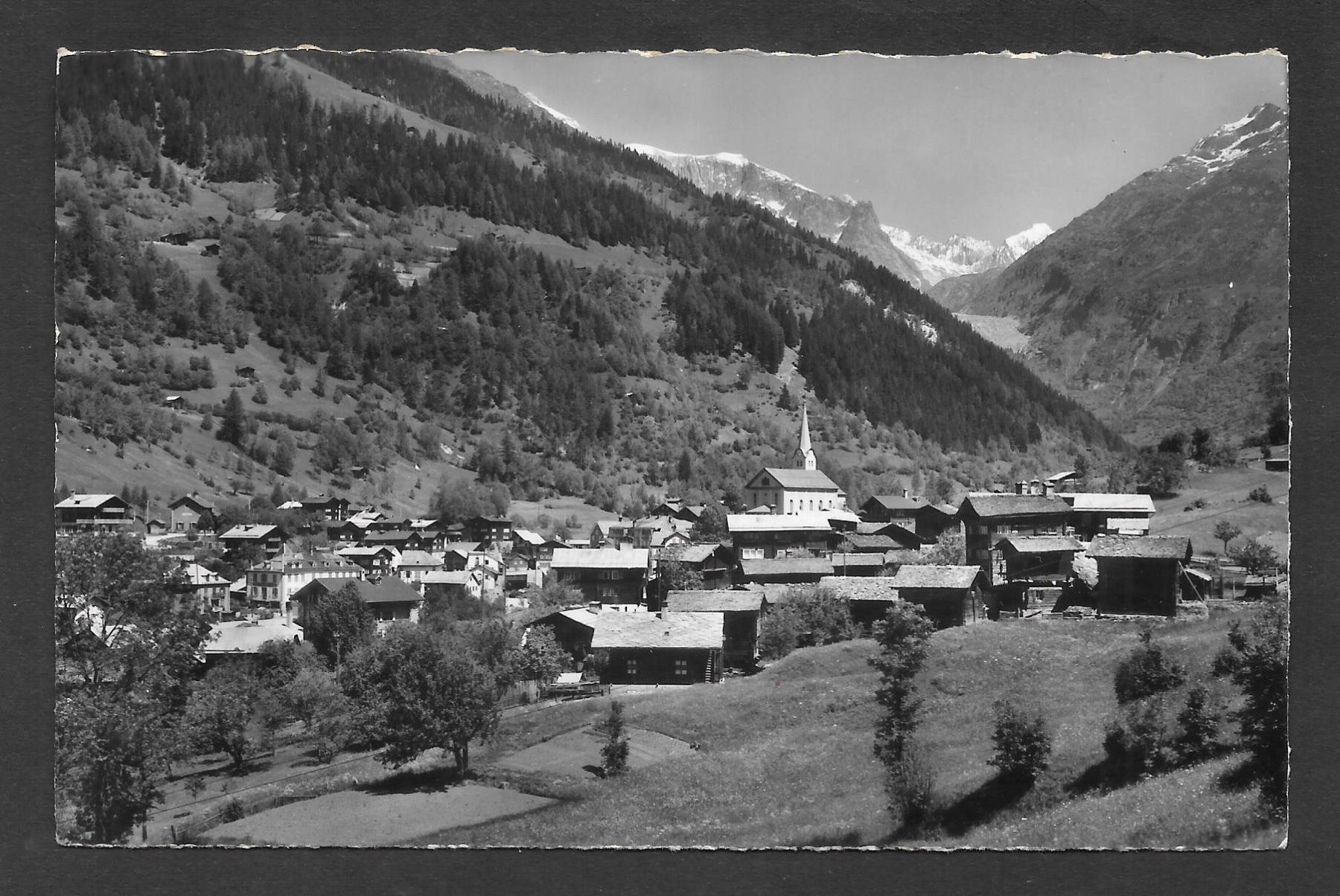 Cartoline postali: Fiesch Dorfansicht – Usato da Olten venduto da clotaldi