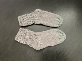 Handgestrickte Kinder-Socken Gr.34/35 Fusslänge 18 cm