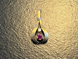 Kettenanhänger 750 Gold und Brillant