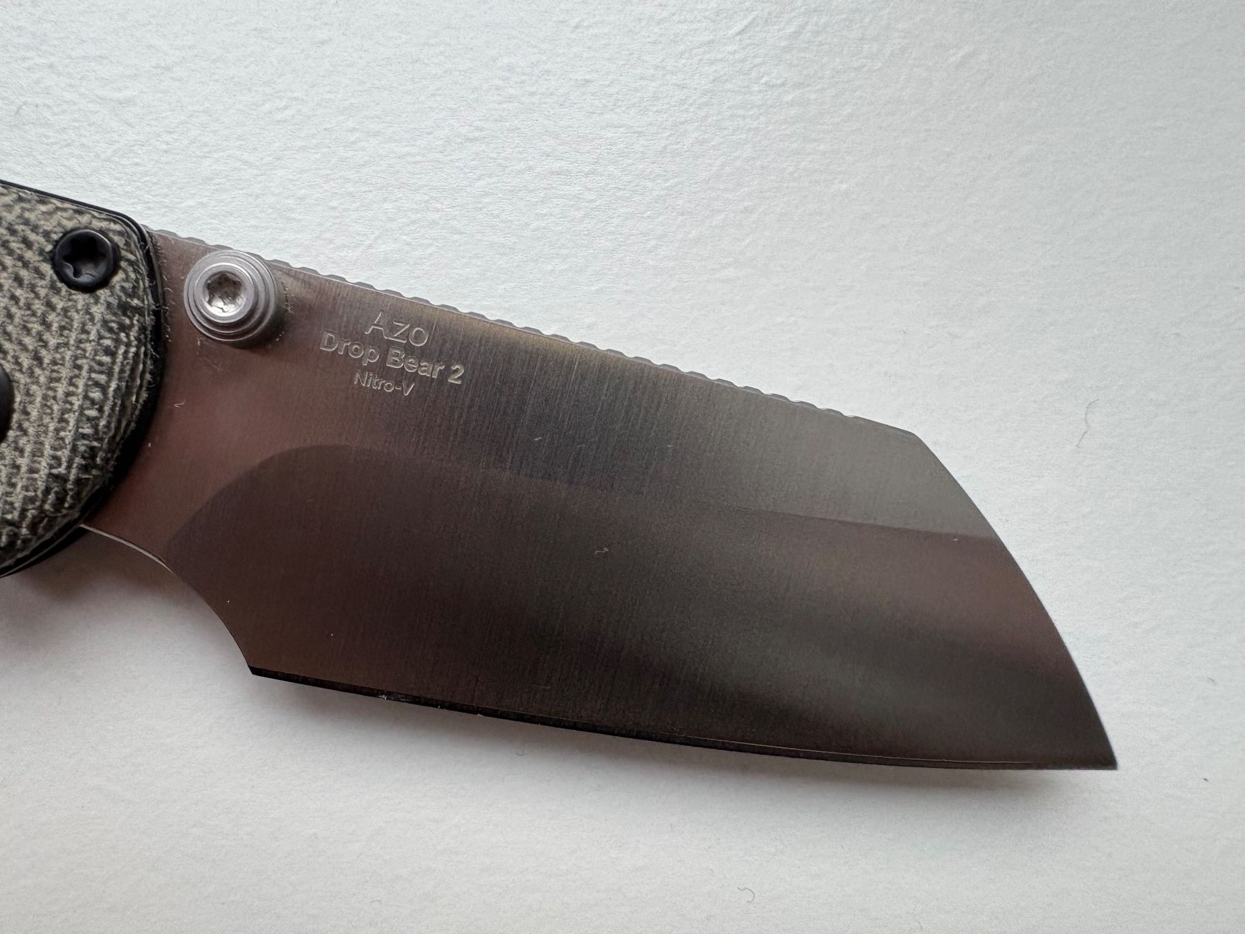 Couteaux de poche: Kizer Drop Bear 2 Black Micarta Sheepsfoot EDC – Neuf (Voir description) à Kreuzlingen par ROMANR1 5