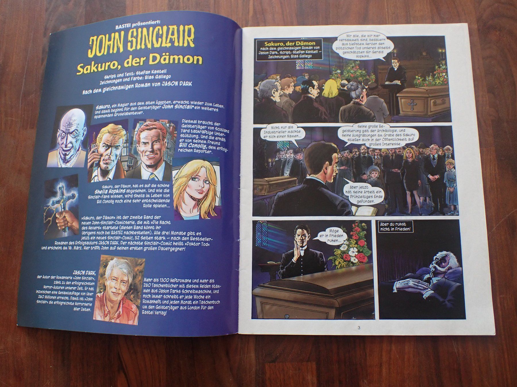 Fumetti: Geisterjäger JOHN SINCLAIR Commic Heft Nr. 2 BASTEI Verlag – Usato da Geroldswil venduto da boy5toy 2