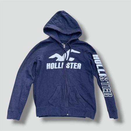 Hollister Y2K dark zip-hoodie vintage pullover pull