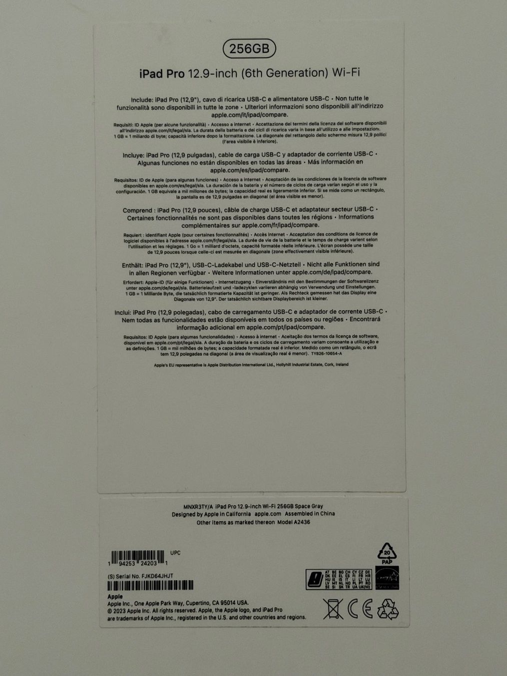 Apple Tablet PC: iPad Pro 12.9 inch 6th Generation WiFi – Gebraucht aus Wallisellen von Furyan 1