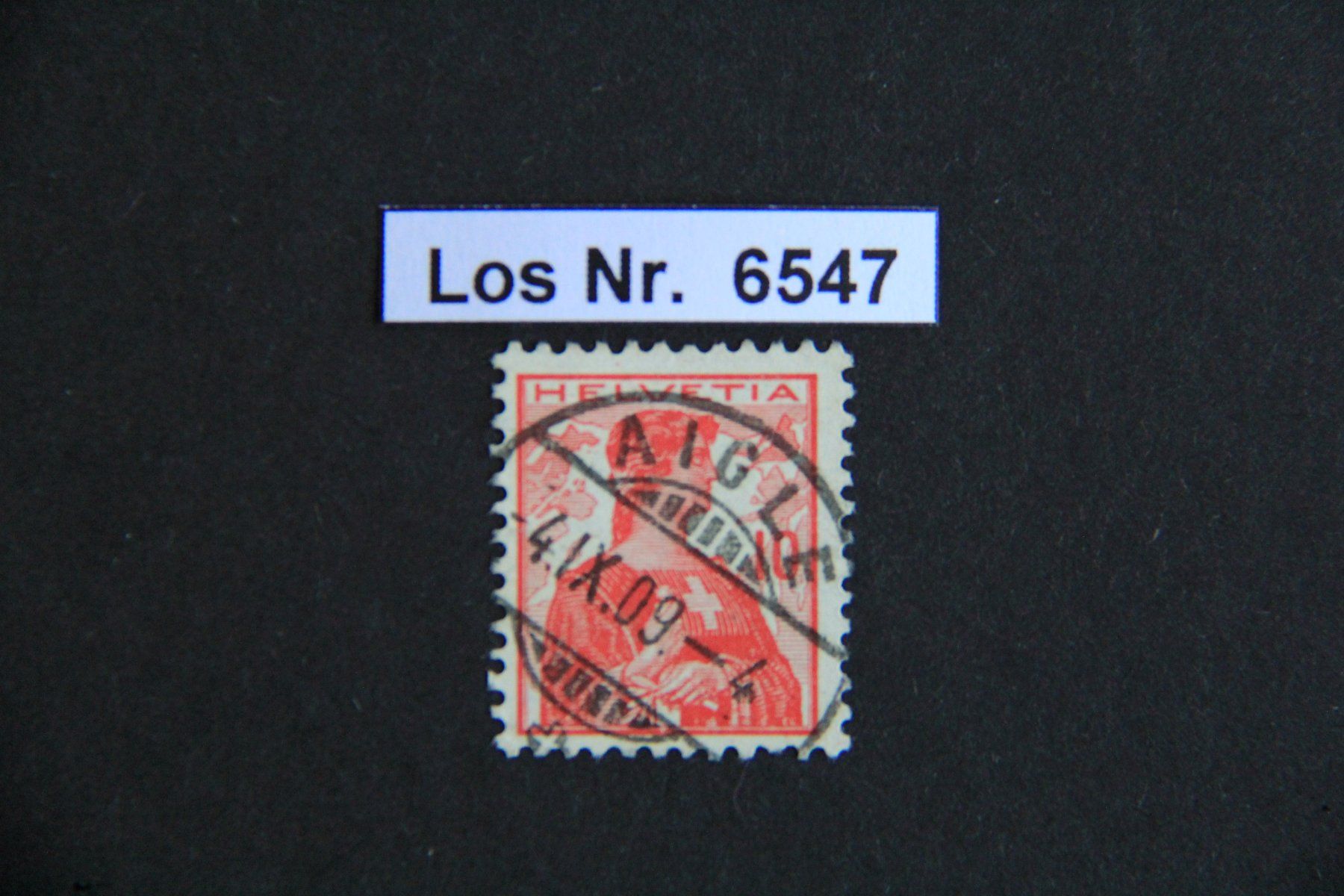 Tutti i francobolli: CH 1909 sauberer Vollstempel                        Los 6547 – Usato da Volken venduto da jukon65