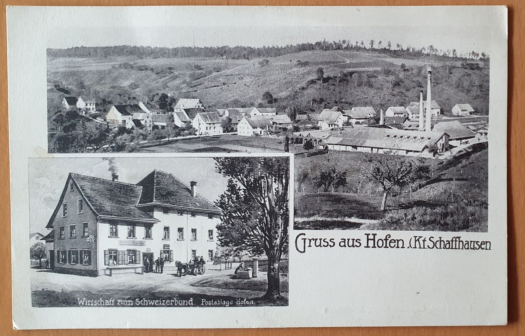 Ansichtskarten: Gruss aus Hofen - Schaffhausen – Gebraucht aus Kreuzlingen von Rschweiz1