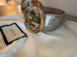Gucci-Gürtel 100% Original, Top Zustand, Leder Gold