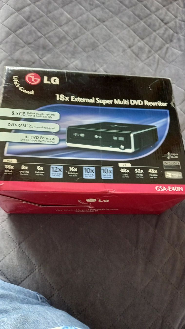 LG Lettore multimediale & Streamer: 18 x external super multi dvd rewriter lg – Nuovo e nell'imballaggio originale da Wohlen AG venduto da poliziotto008