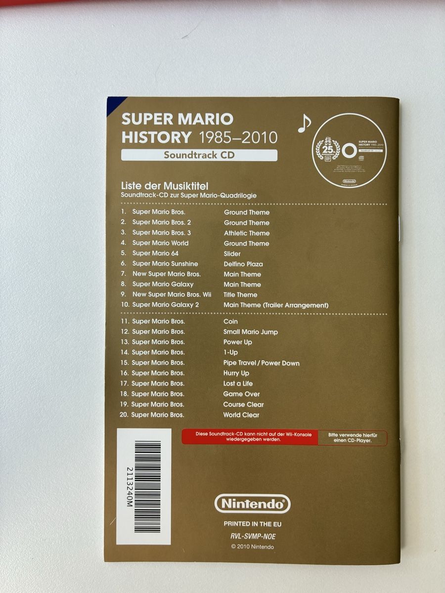CDs: Super Mario History 1985-2010 – Neu (gemäss Beschreibung) aus Chur von Knokno199 3