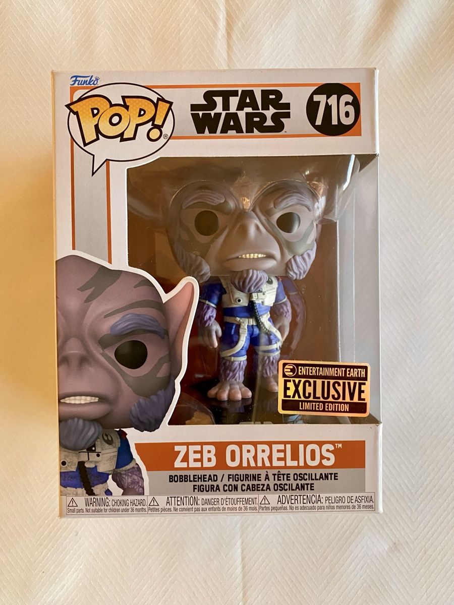 Funko Statuette: Funko Pop Star Wars Zeb Orrelios Limited Edition – Nuovo e nell'imballaggio originale da Oberembrach venduto da theZaz
