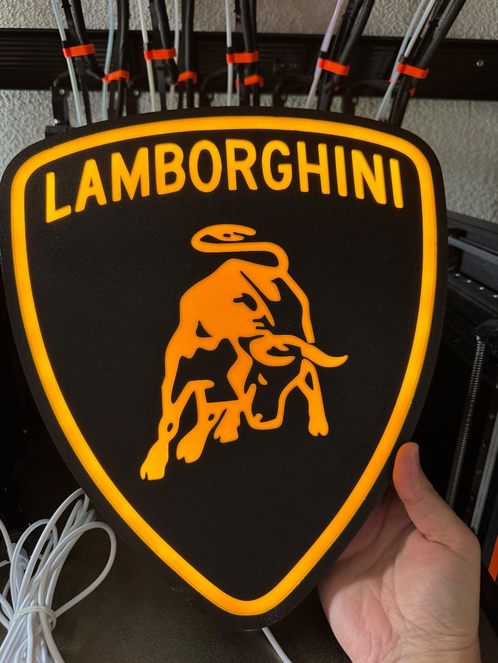 Lampade: Lightbox lampe led LOGO LAMBORGHINI – Nuovo (secondo la descrizione) da Vicques venduto da PAMB3D 3