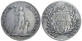 Italien, Napoli, Piastra da 12 Carlini (1799) A.VII