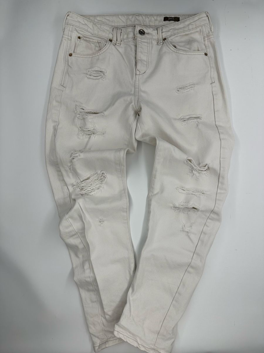 Mango Jeans: Mango Jeans, Boyfriend, weiss, destroyed, Grösse 38 – Usato da Luzern venduto da kim221080