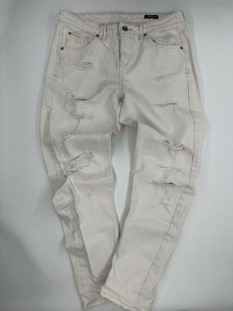 Mango Jeans, Boyfriend, weiss, destroyed, Grösse 38