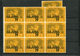 NAJUBA 1979 Lot mit Vignetten