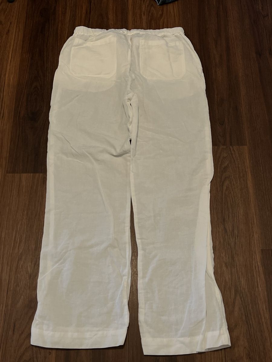 Pantaloni: Weiße Leinenhose TESINI Gr. 40 Damen – Nuovo (secondo la descrizione) da Luzern venduto da Woodbee44 3